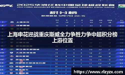 上海申花迎战重庆斯威全力争胜力争中超积分榜上游位置